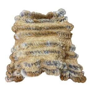 Mitchies Rabbit Fur Knit 90’s Cropped Poncho Vintage Sz S